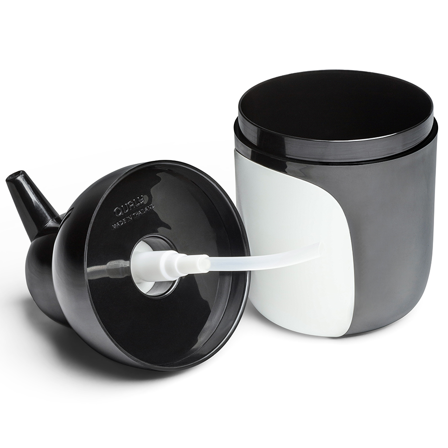 QL10351-BK-WH Диспенсер для мыла penguin, черно-белый Qualy  - Вид №5