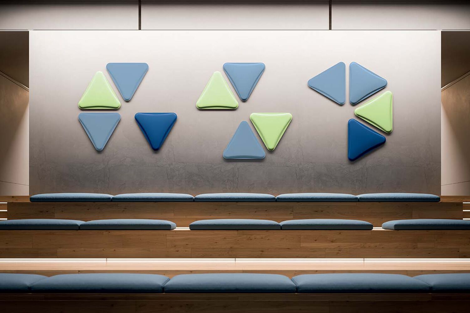 Алюминиевый акустический светодиодный подвесной светильник Quadrifoglio Group Design Lighting ARCH-00005654