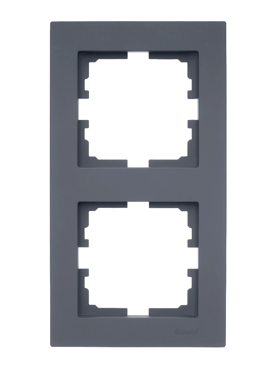 VESNA Рамка 2-я вертикальная графит LEZARD 742-3400-152 - Вид №2