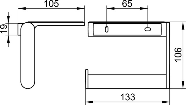 14973010000 Держатель для туалетной бумаги KEUCO Plan - Вид №3