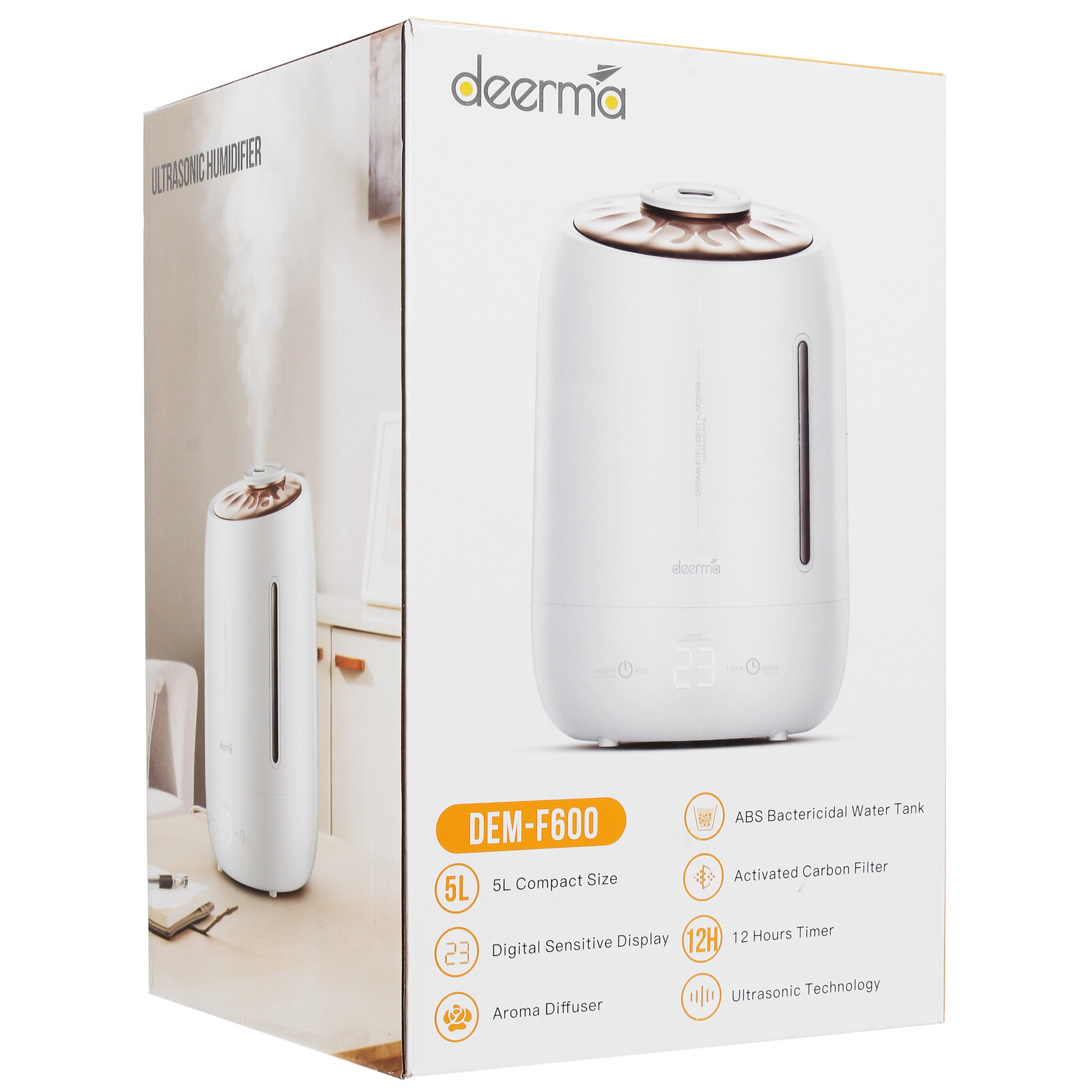 8193371 Увлажнитель воздуха Deerma Humidifier White DEM-F600 STDN-0090026 - Вид №6