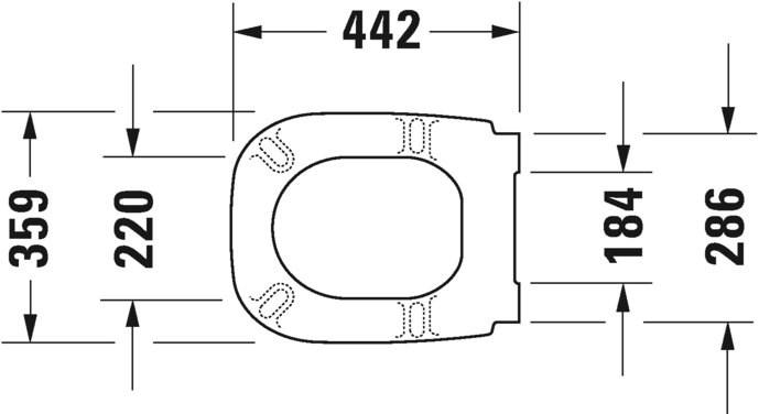 006739 Крышка сиденье для унитаза Duravit D-Code - Вид №3