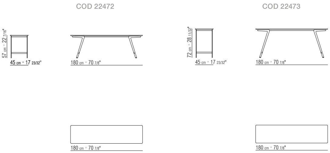 Flexform Прямоугольный журнальный столик из массива дерева Soffio sun-id-1476286 - Вид №3