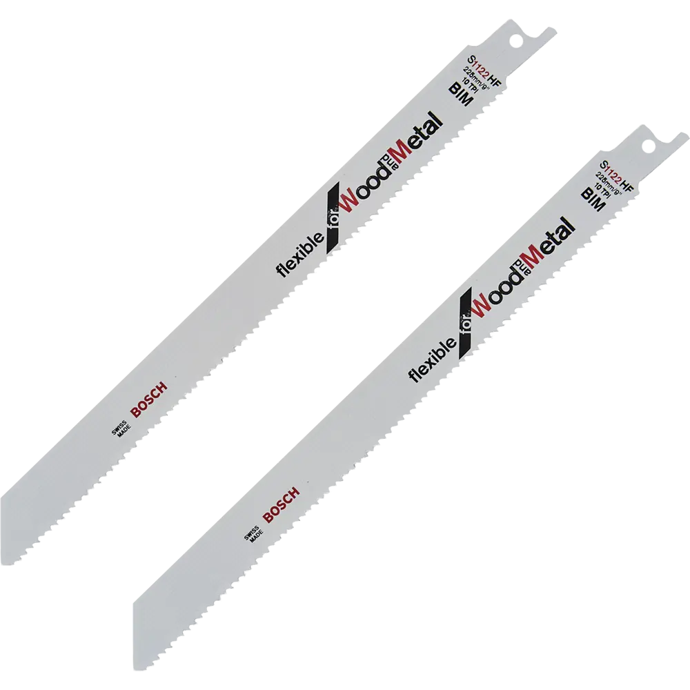 Полотно для сабельной пилы по дереву и металлу Bosch S1122HF 225 мм, 2 шт. 82582078 STLM-2108945 BOSCH PROFESSIONAL 