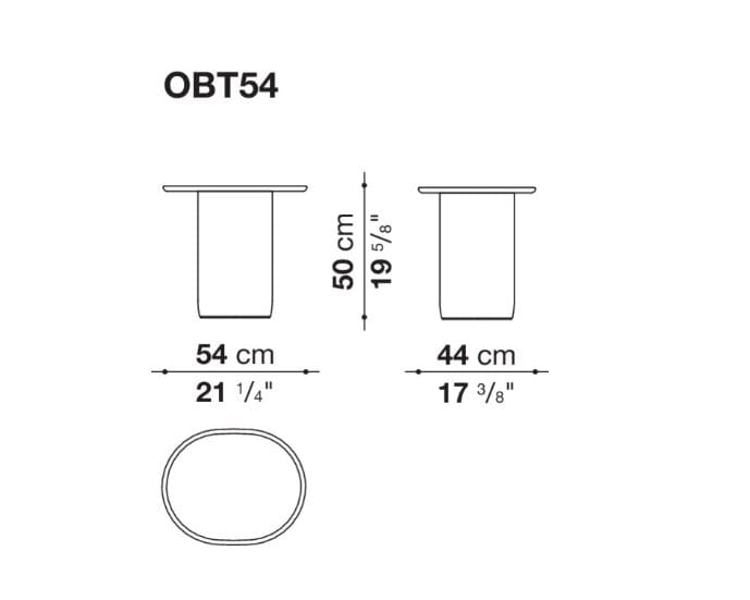 Полиуретановый садовый журнальный столик с мраморной столешницей B&B Italia Outdoor BUTTON ARCH-00127623 - Вид №13