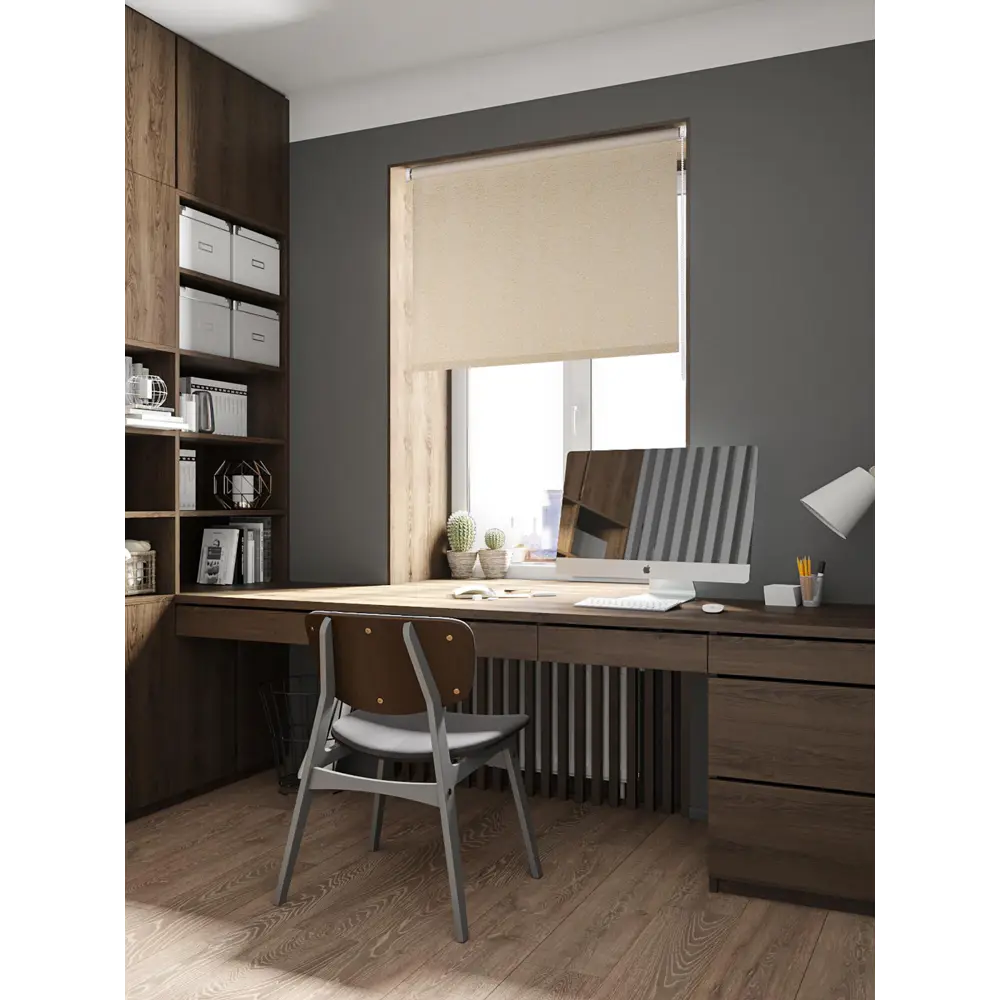 Штора рулонная Shine 100x160 см золотая 83289867 STLM-2113711 PRAKTO  - Вид №4