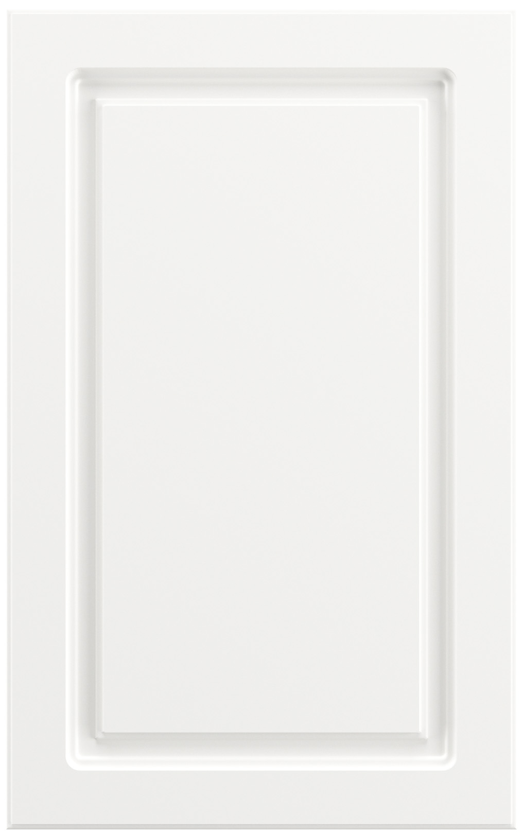 Фасады для кухни Классика Фрезеровка «Прямоугольник+» Белый снег софт №501 SIDAK SIST1349-205