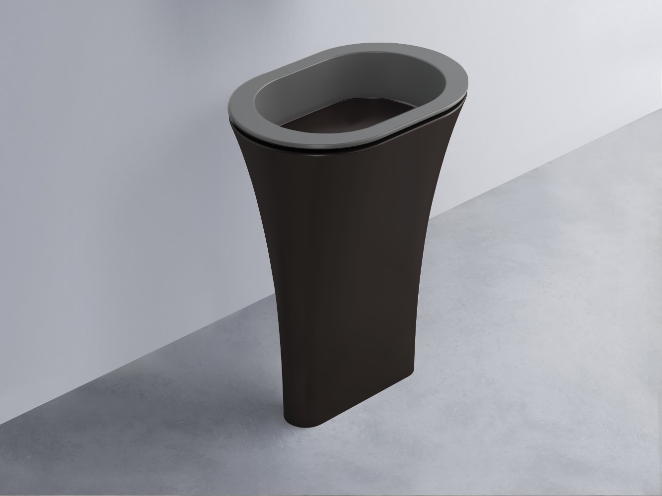 AMLA65-CM+AMPILO-LV+AMCOLO-LV Раковина Amedeo Ovale отдельностоящая cielo Enjoy + Amedeo Ceramica Cielo