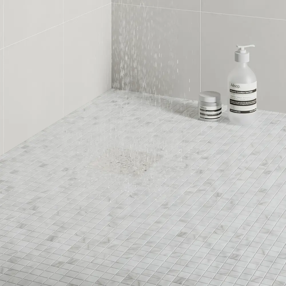 Мозаика Marble Antislip стекломасса 31.1x4.9 см цвет белый 83681513 STLM-2029929 Santreyd Мозаика Onix - Вид №7