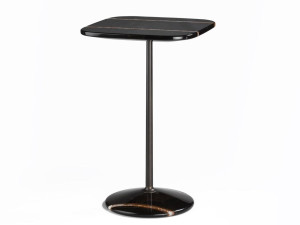 Высокий квадратный мраморный журнальный столик