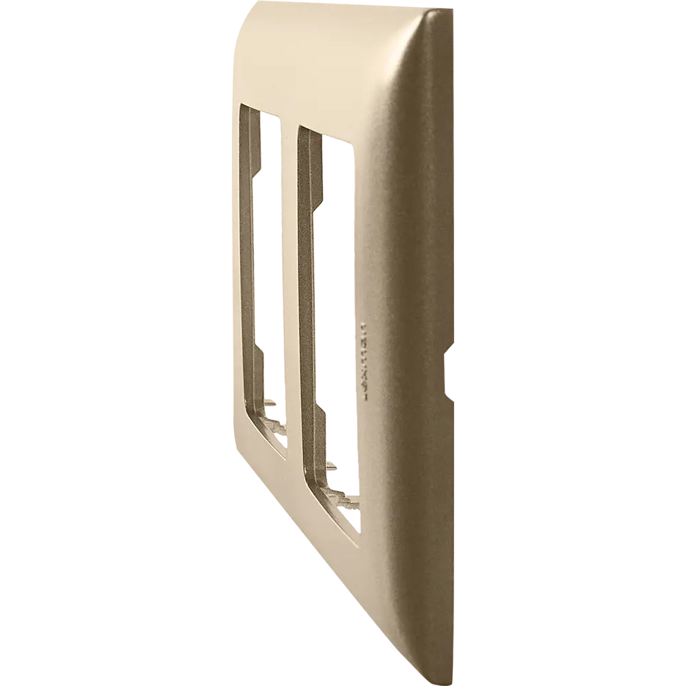 LEXMAN LILIAN: Универсальная рамка для розеток на 2 поста в цвете Шампань 86761615 STLM-1101295 - Вид №2