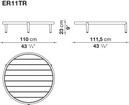Круглый садовый столик B&B Italia Outdoor ARCH-00146989 - Вид №9