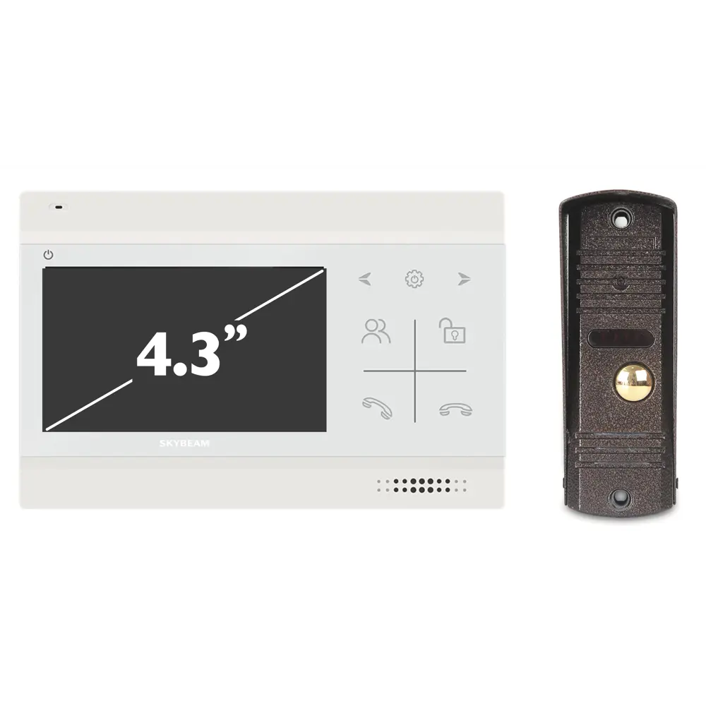 Видеодомофон Skybeam с 4.3" монитором для дома и офиса 89337371 STLM-1105277