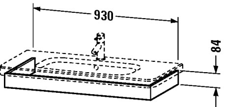 DS608205252 Подвесная раковина настенная овальная Duravit Durastyle белая - Вид №1
