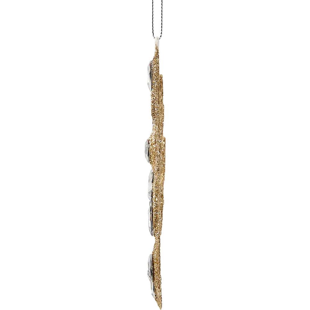 87036491 Елочная игрушка Цветок 15x15 цвет желтый STLM-1528411 Santreyd  - Вид №3