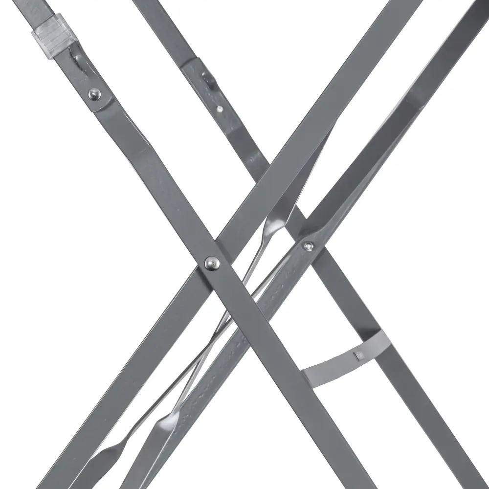 Стол садовый круглый Naterial Flora Origami складной 60х71 см сталь темно-серый STLM-2012696 - Вид №6