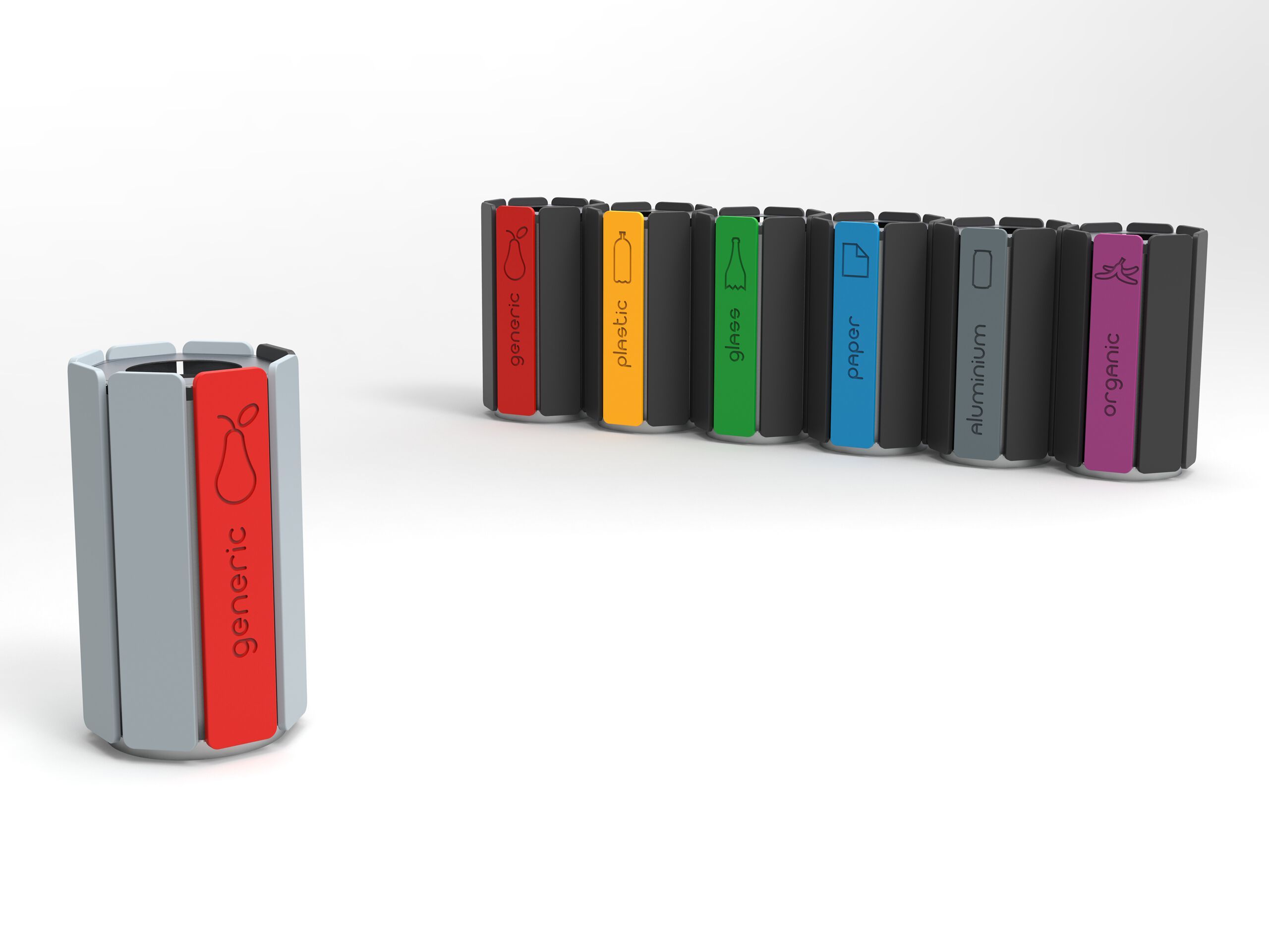 Полиэтиленовая корзина для мусора для раздельного сбора Donye EVERON ARCH-00109900 - Вид №3