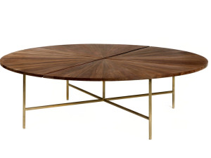 Круглый стол из нержавеющей стали и дерева