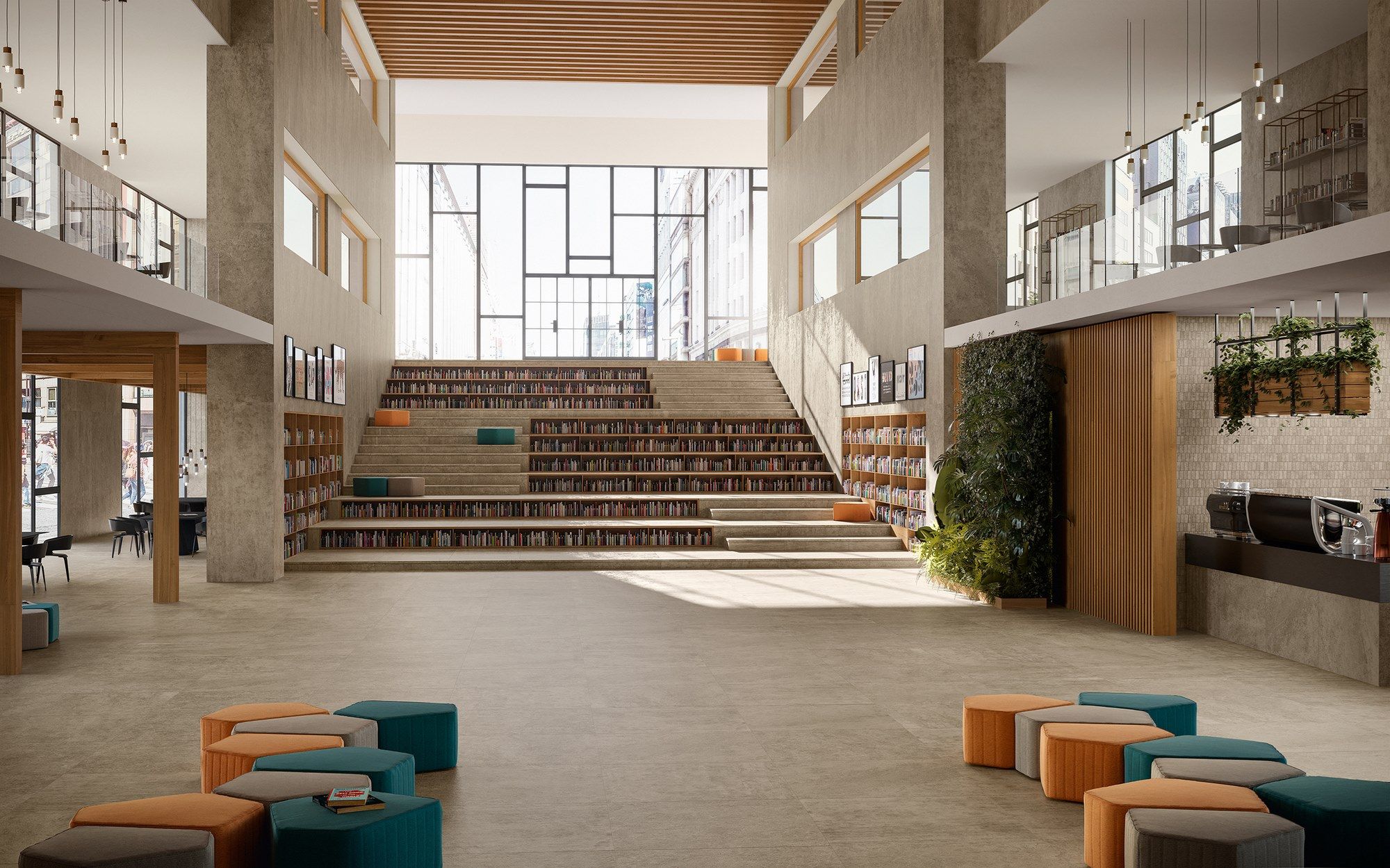 Пол из керамогранита с эффектом камня Atlas Concorde Lims ARCH-00023095 - Вид №9