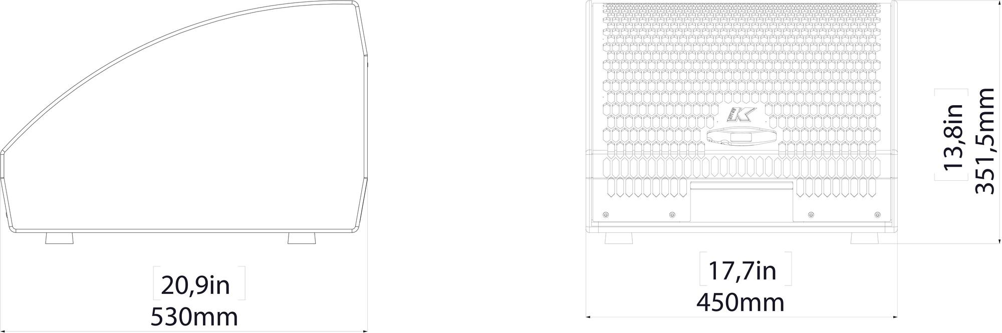 K-array Низкопрофильный пассивный сценический монитор Mastiff Km112p - Вид №1