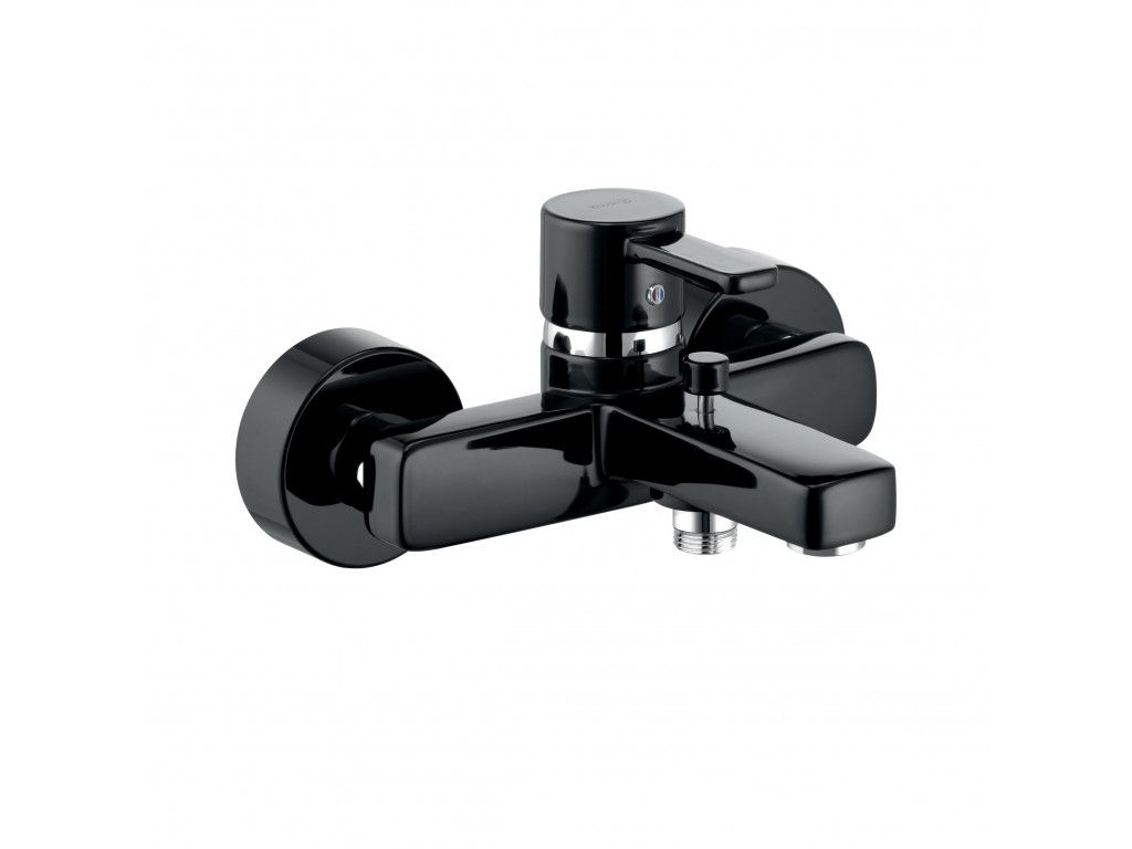 386708675 смеситель для ванны и душа DN 15 KLUDI ZENTA черный/хром 