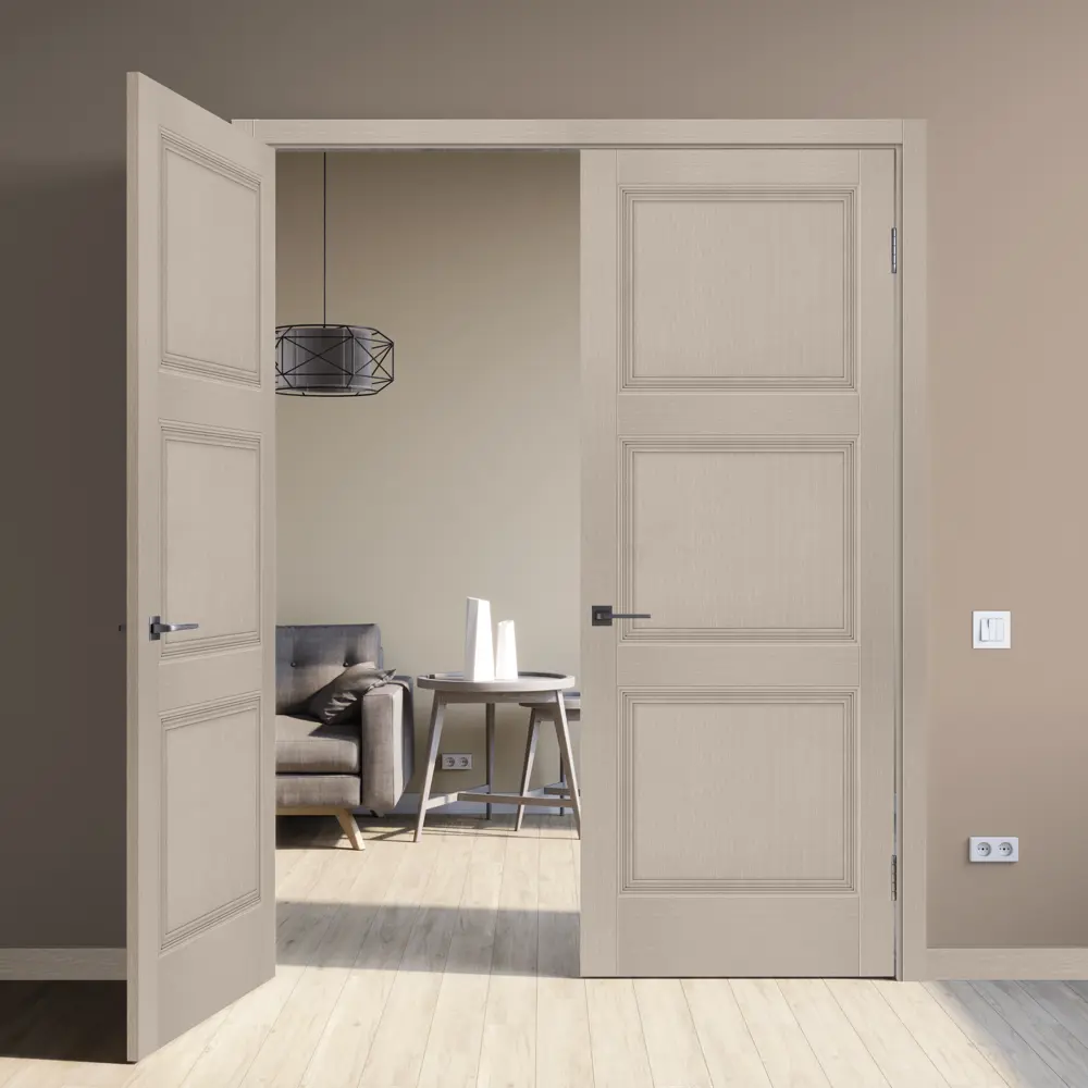 Комплект двери Трилло глухая 80x200 см Hardflex цвет ясень элегант с добором 200 мм 89432088 STLM-2168750 МАРИО РИОЛИ  - Вид №3