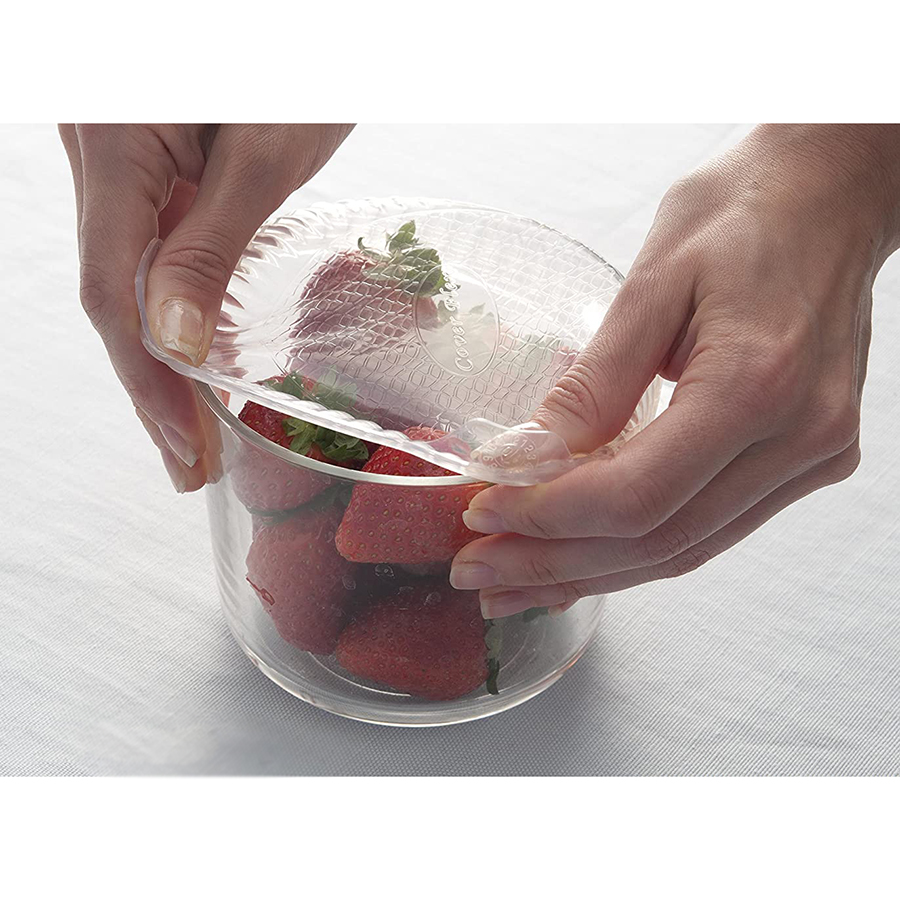 25.014.86.0096 Набор из 3 крышек coverflex ?11, 16, 21 см силикон, белый Silikomart  - Вид №7