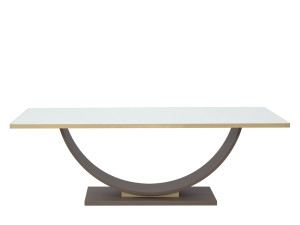 Прямоугольный стол со стальным основанием и ламинированным верхом