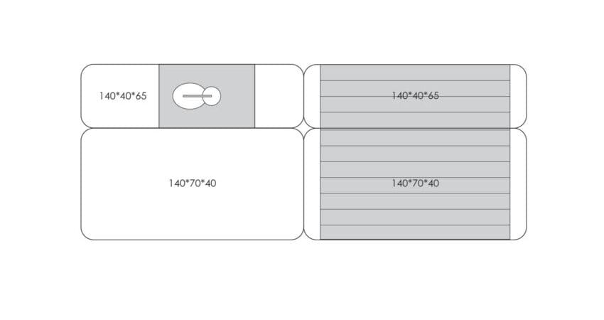 Ткань диван HANNABI MODEL NO.01 ARCH-00051228 - Вид №3