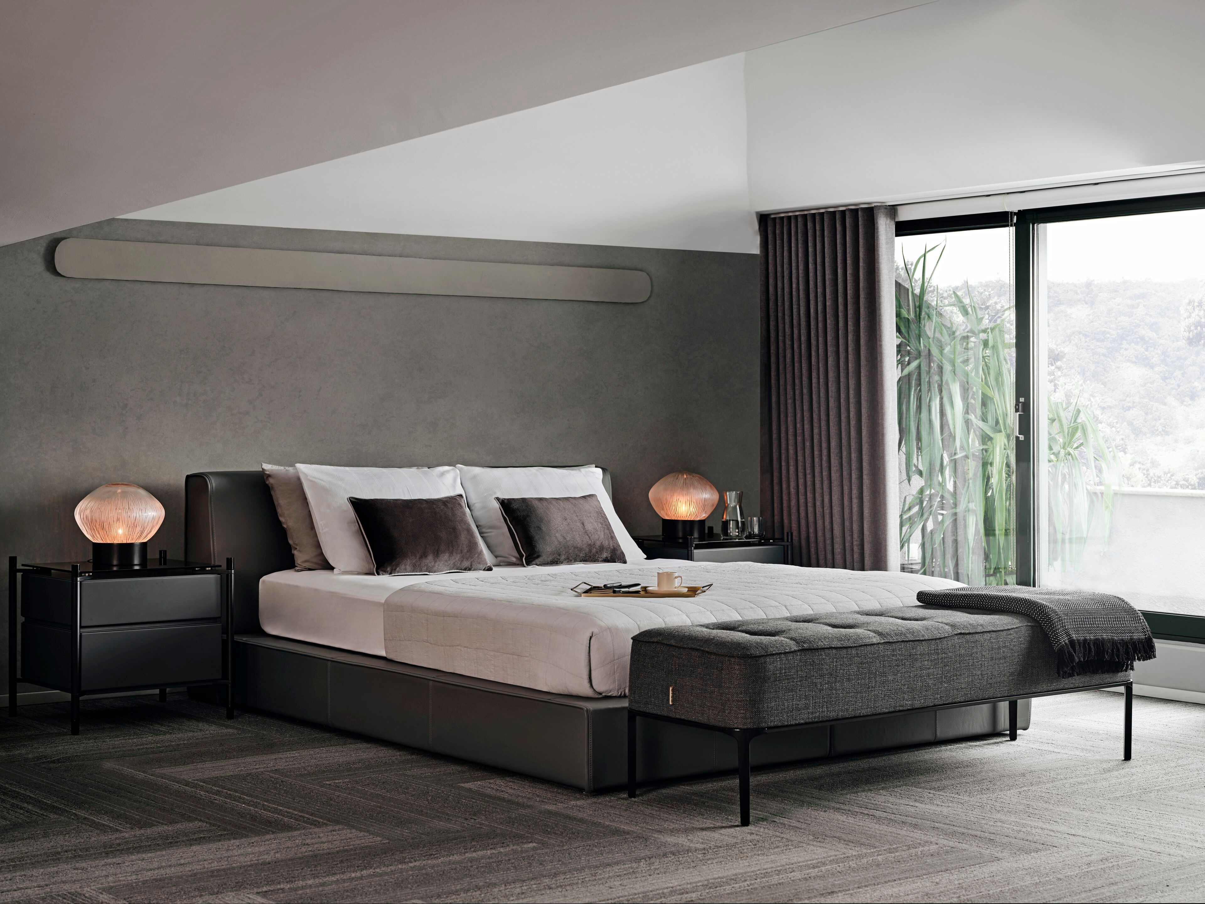 Кожаная двуспальная мягкая кровать Ersa CHICAGO ARCH-00117382 - Вид №2