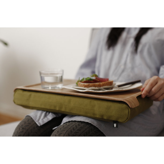 Подставка с деревянным подносом Laptray мини дерево-оливка Bosign 263181 - Вид №2