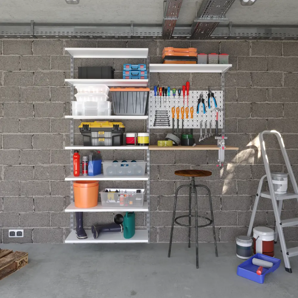 Кронштейн г-образный Spaceo 38 см нагрузка до 55 кг цвет серый 2 шт STLM-2193729 - Вид №8