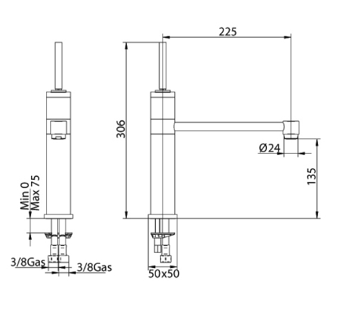 1671200000 Смеситель Bandini Coco Santreyd - Вид №1