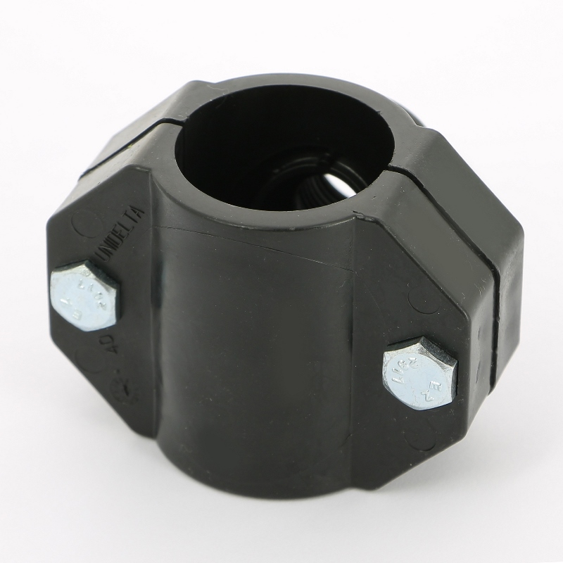 Врезка монтажная Unidelta зажим-В 40х1/2" 2 болта, для труб ПНД полипропилен PP-B 1019040002 - Вид №3