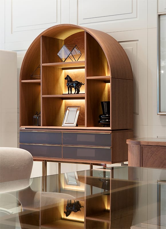 Деревянный шкаф со встроенным освещением Mobi Nikea ARCH-00139451 - Вид №1