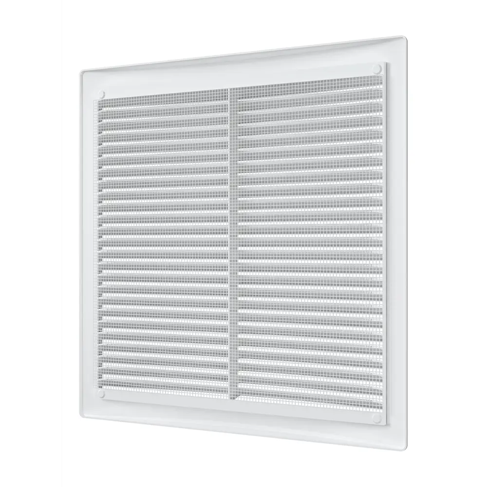 Вентиляционная решетка с сеткой Fonet 250x250 мм пластик цвет белый STLM-2125391 - Вид №2