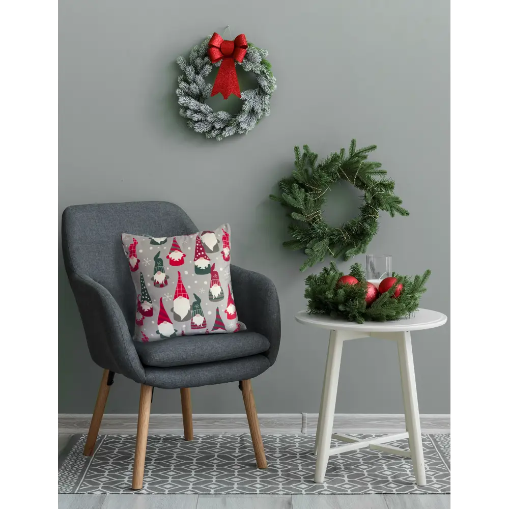 Подушка Seasons Гномы 40x40 см цвет серый STLM-2202279 - Вид №6