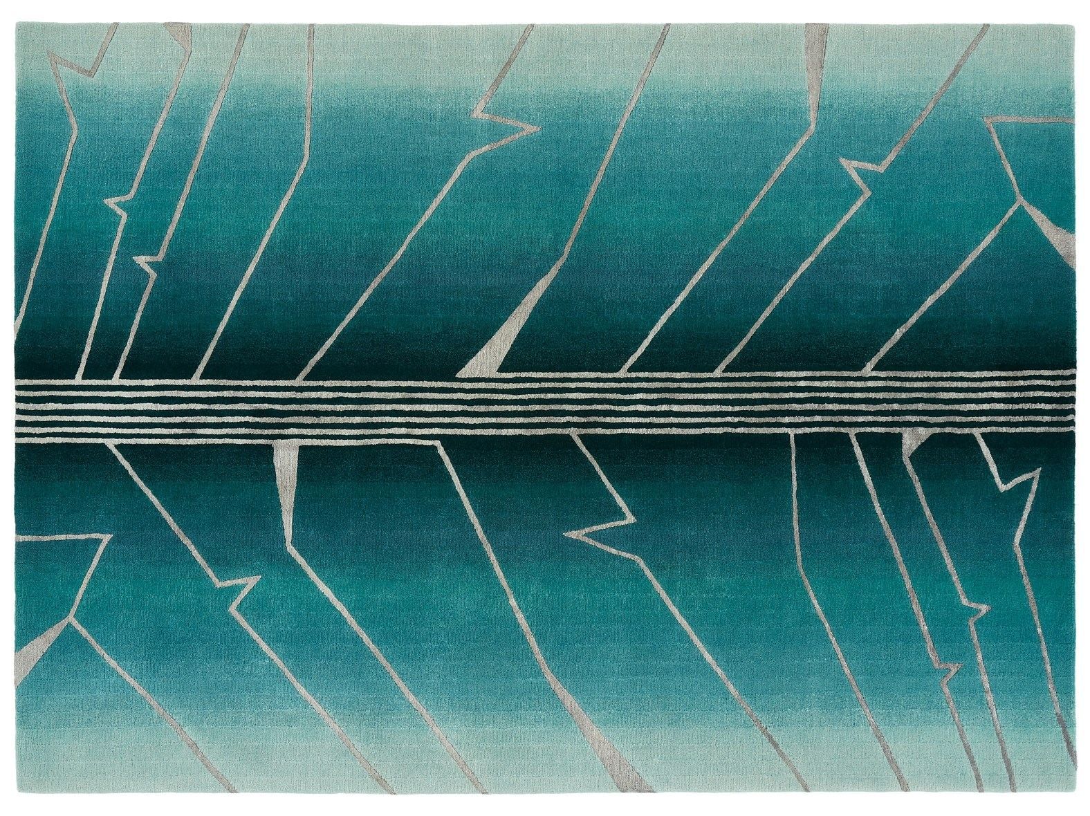 Прямоугольный ковер ручной работы из шерсти Deirdre Dyson Walking on Art ARCH-00103536 - Вид №1