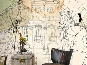 Carta da parati multicolor, PVC free, eco-friendly, lavabile