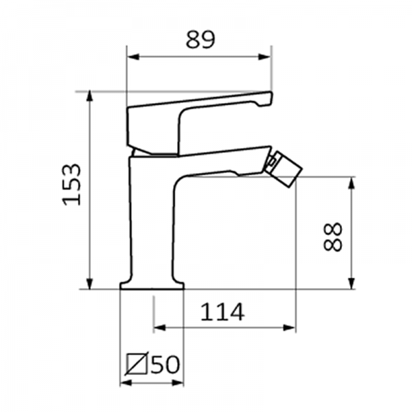 Смеситель для биде JOLIE GRB MIXERS 82712820 - Вид №1