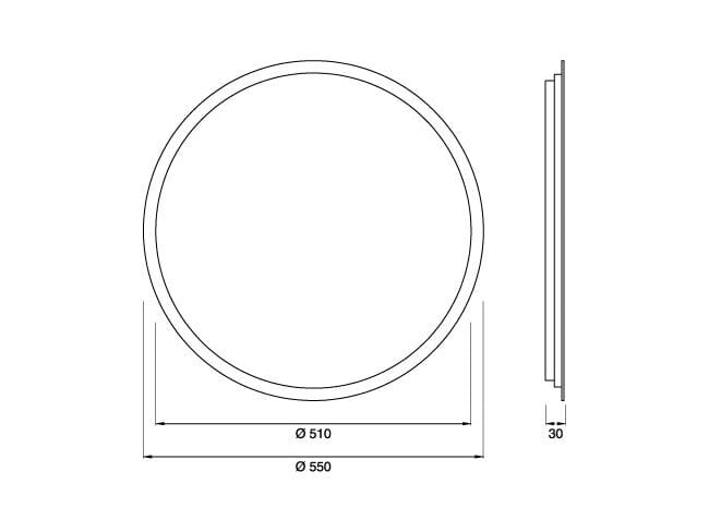 Настенное круглое зеркало с рамкой CEADESIGN зеркала ARCH-00049546 - Вид №1