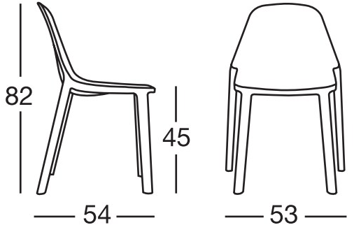 SCAB DESIGN Стул из технополимера Più sun-id-1366372 - Вид №4