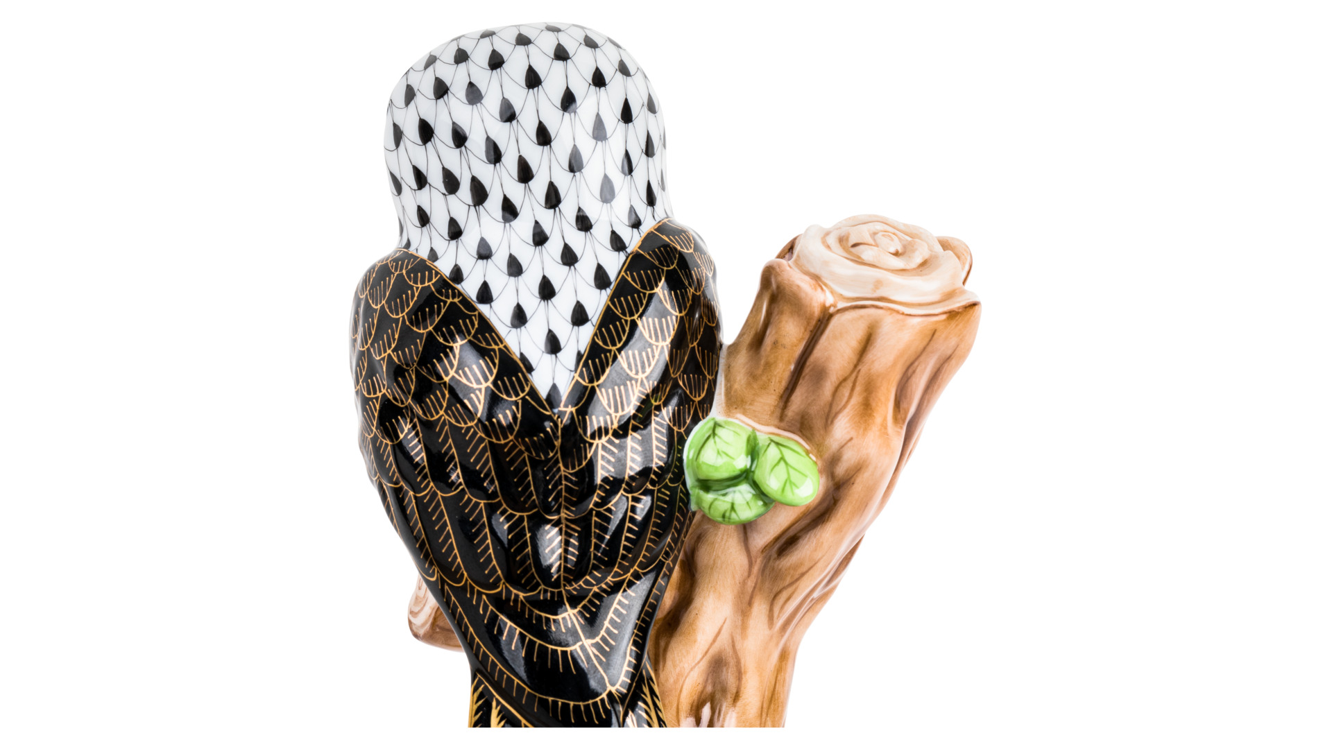 10647906 Herend Фигурка Herend "Сова на ветке" 14см Фарфор, Керамика  - Вид №4