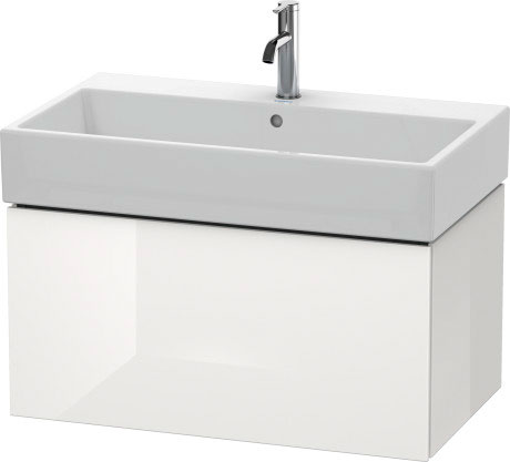 LC617704949 L-Cube Тумбочка подвесная Графит матовый, декор Duravit - Вид №2