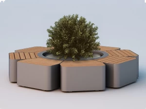 DIMCAR Круглая скамья со встроенной сеялкой Flora G466