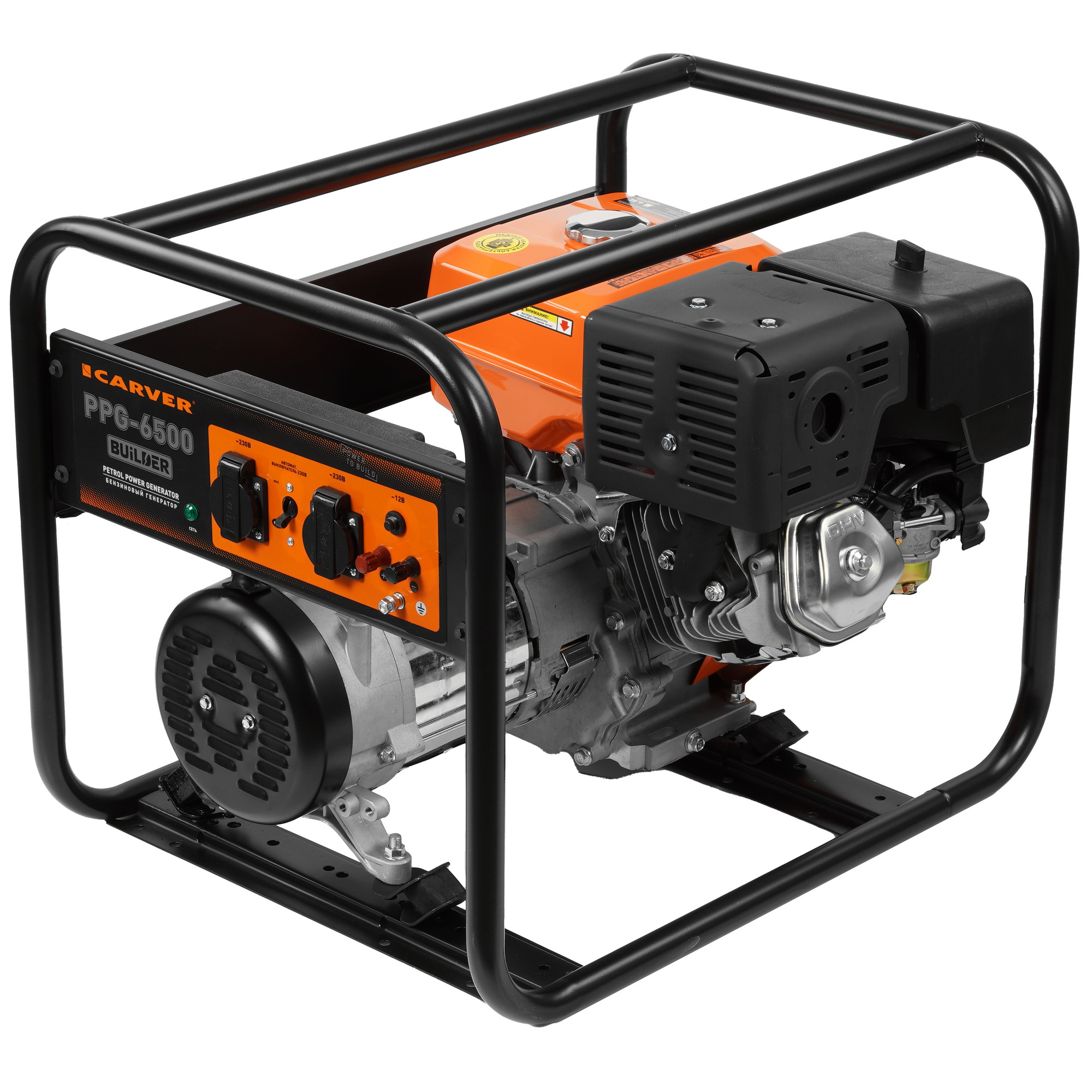 Электрогенератор   бензиновый Carver PPG-6500 BUILDER 1183100 STDN-0002936