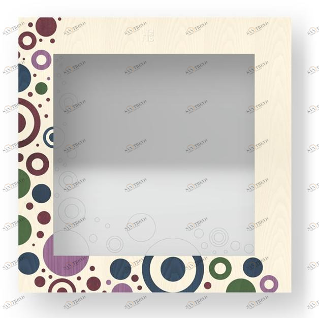 LIGNIS® Квадратное настенное зеркало в раме Dolcevita brio 12.021