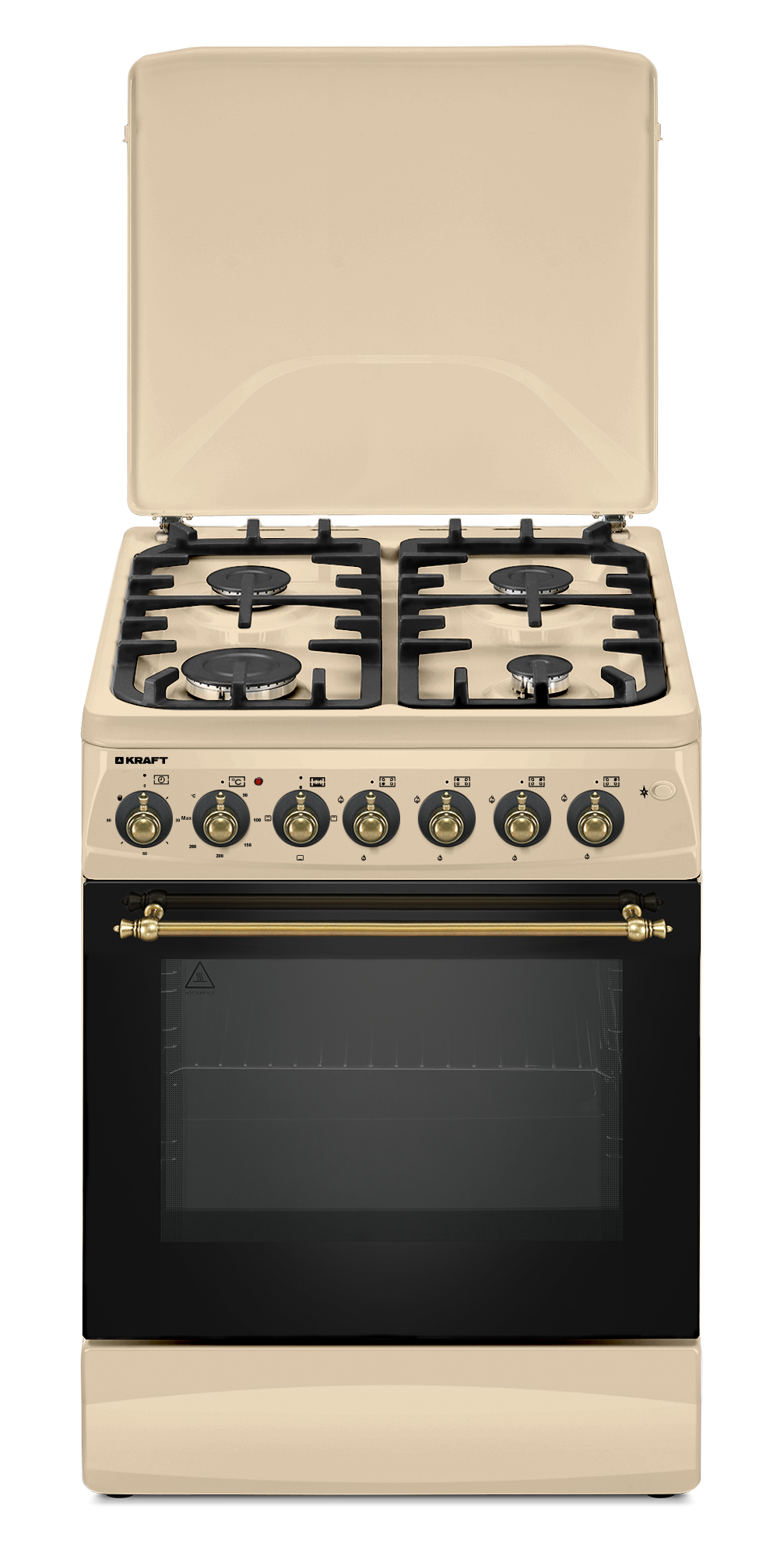 9008919 Комбинированная плита Kraft KF-FSK6406AEBGRI бежевый STDN-0045354