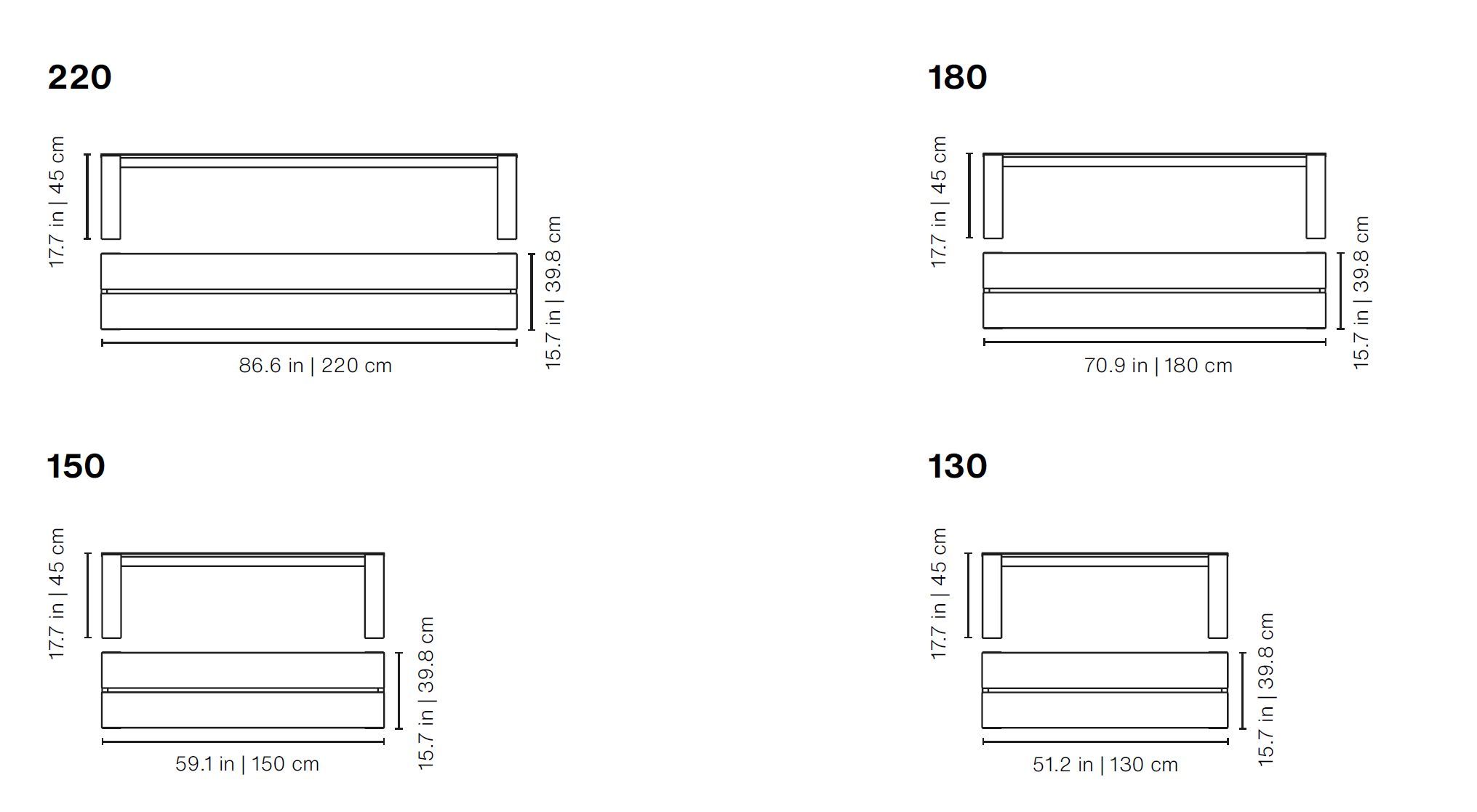 Алюминиевая скамья с порошковым покрытием RS Barcelona Seu ARCH-00067573 - Вид №15