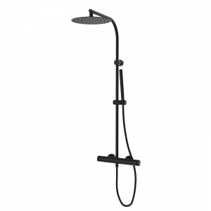 90499902 PREMIUM Черный смеситель для душа с колонкой Черный GRB MIXERS